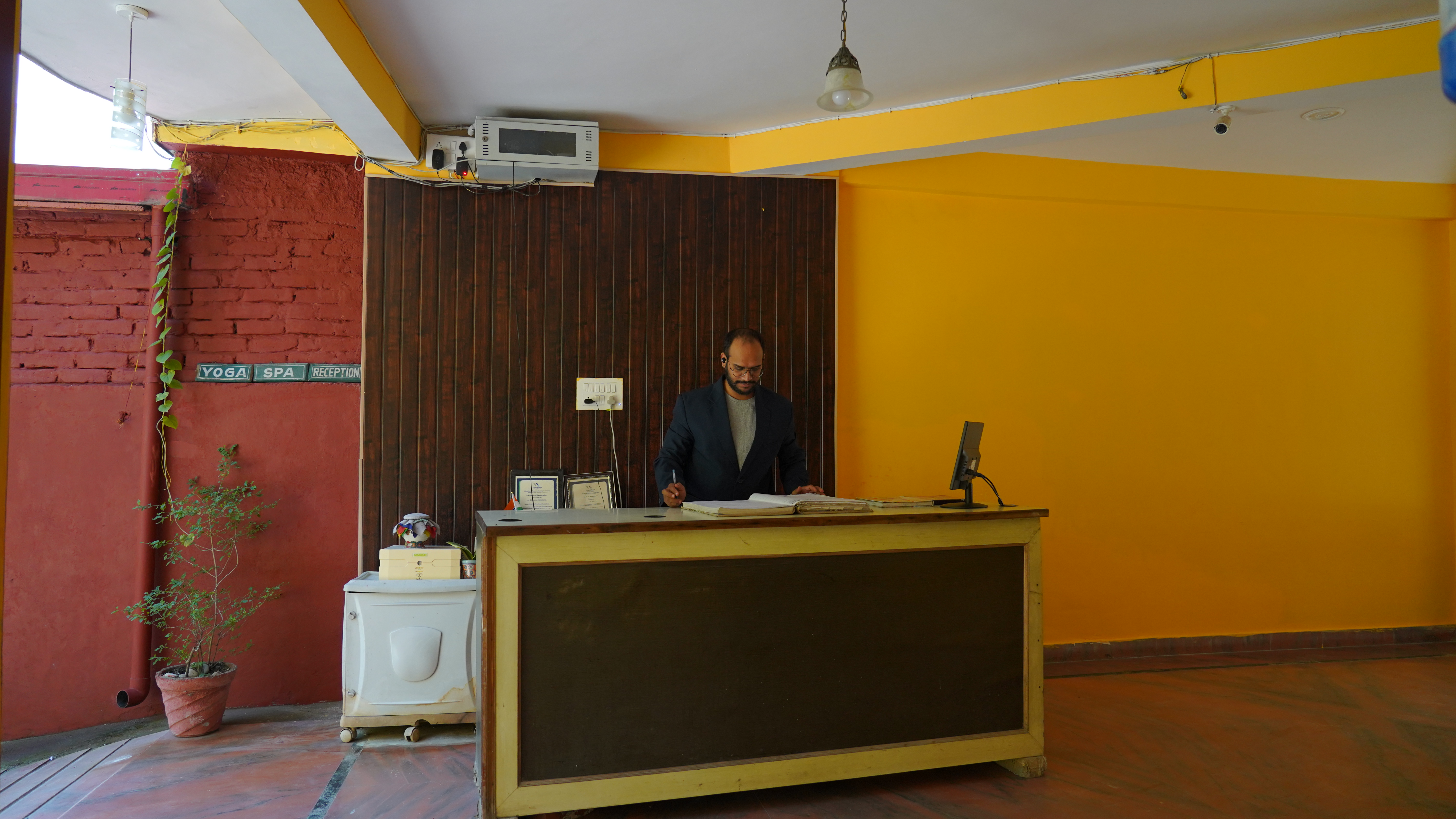 Ashram reception